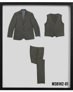Sean Alexander Men's Outlet 3 Piece Hybrid Fit Suit - 2 Button