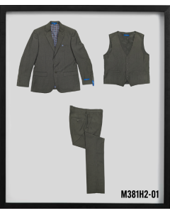 CCO Men's Outlet 3 Piece Hybrid Fit Suit - 2 Button