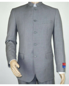 Apollo King Men's 2 Piece Nehru Style Suit - 5 Button Mandarin