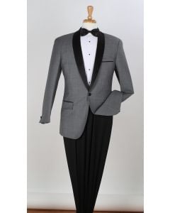 Apollo King Men's 2pc 100% Wool Tuxedo - Fashion Compose Style