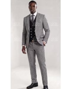 Black Suit Double Breasted Vest Black Vest