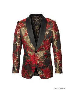 Empire Men's Luxurious Sport Coat - Gold Accents