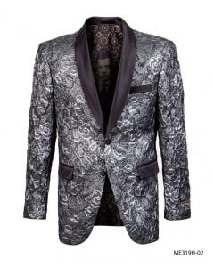 Empire Men's Luxurious Sport Coat - Metallic Flower