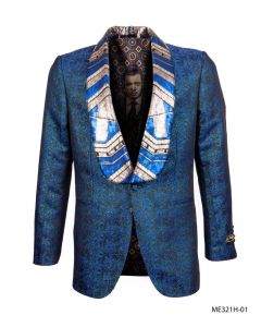 Empire Men's Outlet Luxurious Sport Coat - Exotic Sequin Collar