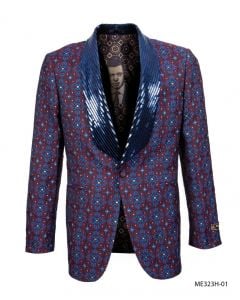 Empire Men's Luxurious Sport Coat - Sequin Collar
