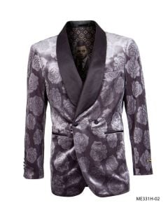 CCO Men's Outlet Luxurious Sport Coat - Dark Floral Pattern