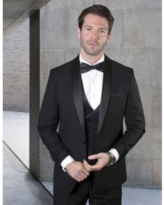 Statement Men's 3 Piece Wool Tuxedo - Classic Tuxedo