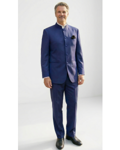 Vinci Men's 2 Piece Nehru Suit - 5 Button Fashion Style