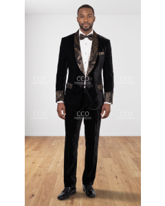 Black Tux Tuxedo Velvet Tuxedos