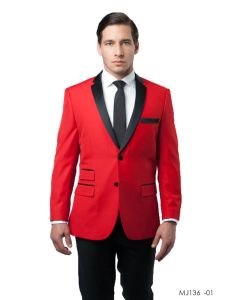 Tazio Men's Classic Fashion Sport Coat - Bold Color