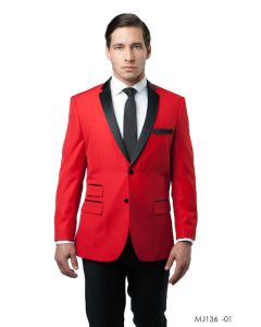 Tazio Men's Outlet Classic Fashion Sport Coat - Bold Color