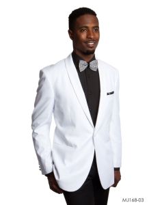 Tazio Men's Classic Fashion Sport Coat - Pure White