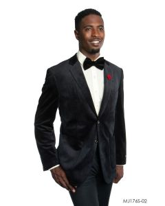 Tazio Men's Classic Fashion Sport Coat - Solid Velvet