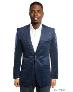 Tazio Men's Outlet Classic Fashion Sport Coat - Crackle Pattern