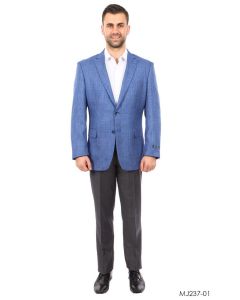 Tazio Men's Classic Fashion Sport Coat - Solid Texture