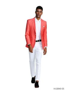 Tazio Men's Outlet Classic Fashion Sport Coat - Solid Vibrant Colors