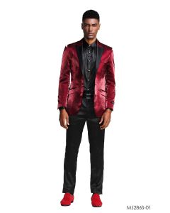 Tazio Men's Classic Fashion Sport Coat - Textured Shine