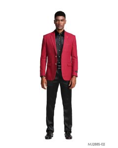 Tazio Men's Slim Fit Fashion Sport Coat - Bold Solid Color