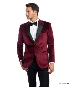 Tazio Men's Slim Fit Fashion Sport Coat - Fashion Velvet