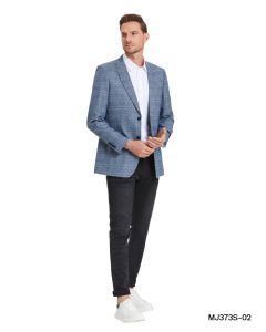 Tazio Men's Classic Fashion Sport Coat - Stylish Glen Plaid