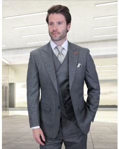 Grey Suits for Gents Peak Lapel