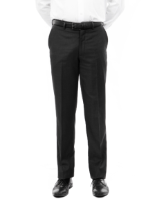 Demantie Men's Flat Front Pants - Modern Fit