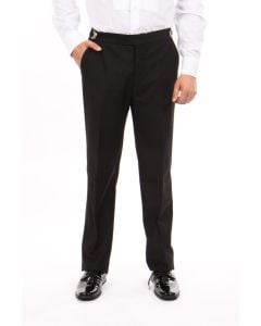 Tazio Men's Slim Fit Tuxedo Pants - Side Satin Accent