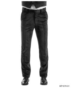 Tazio Men's Outlet Slim Fit Tuxedo Pants - Velvet