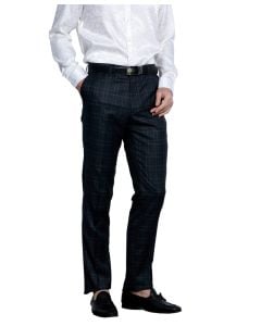 CCO Men's Outlet Skinny Fit Pants - Bold Plaid