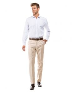 Corcini Men's Performance Flat Front Pant, Saddle, 32x30 at  Men's  Clothing store