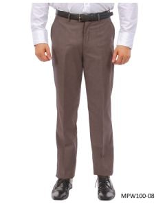 Zegarie Men's Outlet Flat Front Pants - Wool Slim Fit
