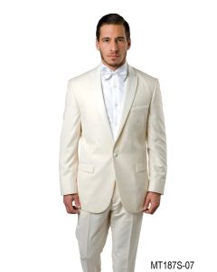 Tazio Men's Classic Fashion Dinner Jacket - Solid Tone