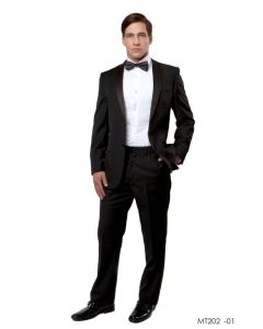 Bryan Michaels Men's 2pc Tuxedo - Satin Notch Lapel