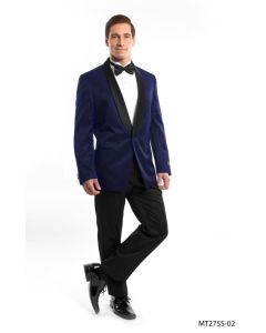 Bryan Michaels Men's 2pc Slim Fit Tuxedo - Satin Shawl Collar