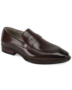 Giovanni Men's Leather Dress Shoe - Perforated Loafer