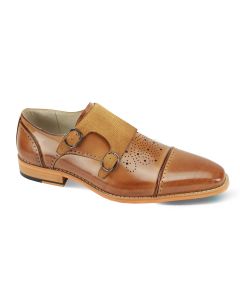 Giovanni Men's Leather Dress Shoe - Snake Buckle