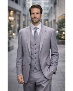 Ash Suit Modern Fit Suit for Guys Plaid Suits