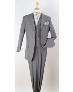 Royal Diamond Men's 3pc Discount Fashion Suit - Solid Colors