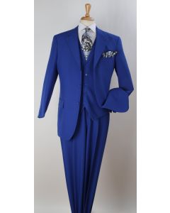 Royal Diamond Men's 3pc Outlet Fashion Suit - Solid Color
