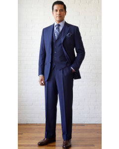 Royal Diamond Men's 3pc Outlet Fashion Suit - Solid Color