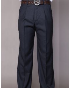 Statement Men's Outlet Dress Pants - Solid Pleated Slacks