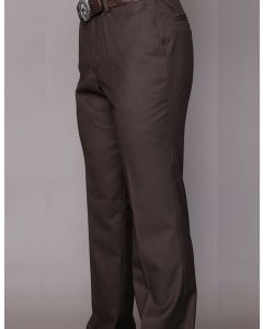 Statement Men's 100% Wool Dress Pants - Flat Front Slacks