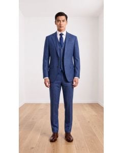 Sapphire Suit Mens 3 Piece Suits Plaid Suit