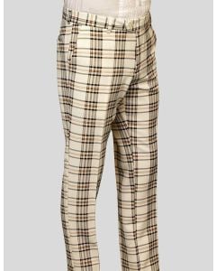 Statement Men's Outlet Slim Fit Pants - Plaid Pattern