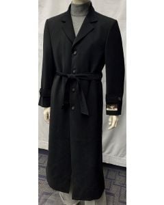 Carmel Zhao Men's Full Length Top Coat - Belt Closure