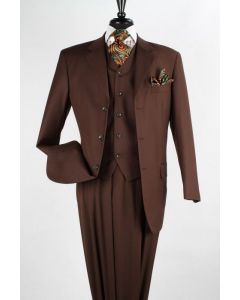 Apollo King Men's 3 Piece Executive Outlet Suit - Pleated Pants