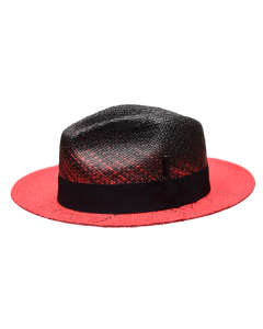 Bruno Capelo Men's Fedora Style Straw Hat - Gradient Colors