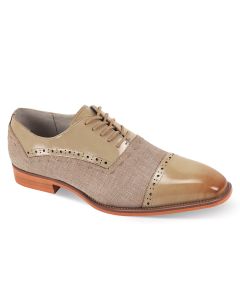 Giovanni Men's Leather Dress Shoe - Stitching Detail