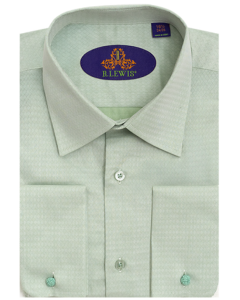 Sage Green Dress Shirt for Men French Cuff Shirts Cuff Links