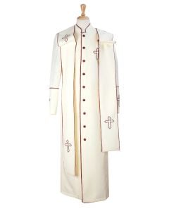 CCO Men's Outlet Church Robe with Stole - Pastor Church Robe